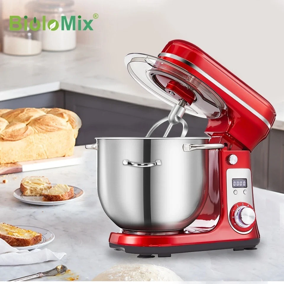 Biolomix – Robot de Cocina 6 Velocidades, 1200W, 6L, Mezclador Motor Escape - Imagen 2 de 4