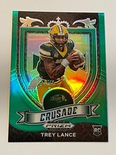 2021 Prizm Draft Picks Football Green Prizm - Trey Lance RC - North Dakota State