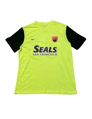 SELTEN Nike San Francisco Siegel Fußball Neon Trikot #33 Größe HERREN XL