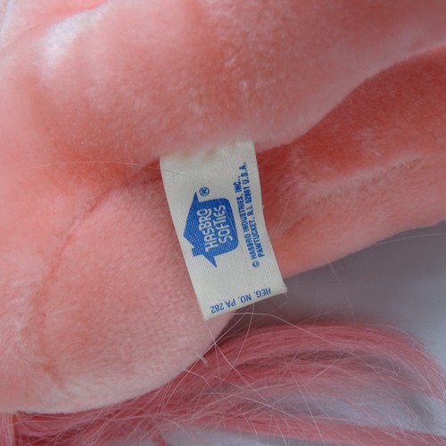 Vintage 1980s Hasbro Softies My Little Pony Cotton Candy Pink Stuffed Plush - Picture 8 of 10