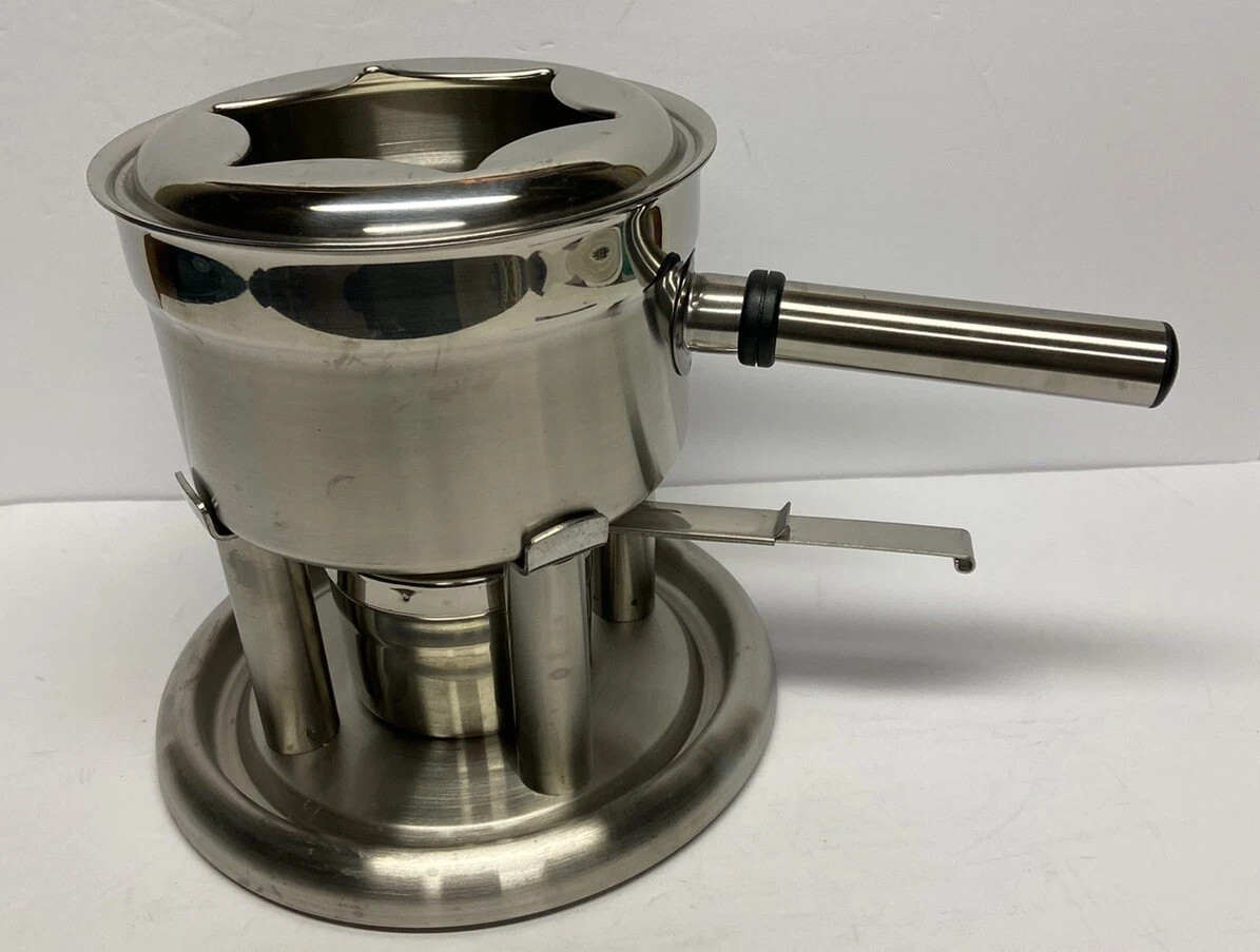 Hoffritz Deluxe Fondue Set Stainless Steel With Forks New