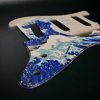 Fender Strat Schlagbrett   Vintage Style - The Great Wave Off Kanagawa   Custom