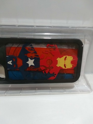 Marvel Captain America Iron Man iPhone 6 / 7 Protective Waterfall Cell Case (BB) - Picture 3 of 4