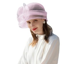 Kentucky Derby Fascinators Hats For Women Ladies Wedding Formal Party Fedora Hat
