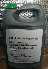 GENUINE CHEMICALS KIA COOLANT 50/50 GREEN ~ 1GALLON