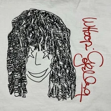 Vintage Whoopi Goldberg Shirt Planet Hollywood Adult Medium White Graphic 1991