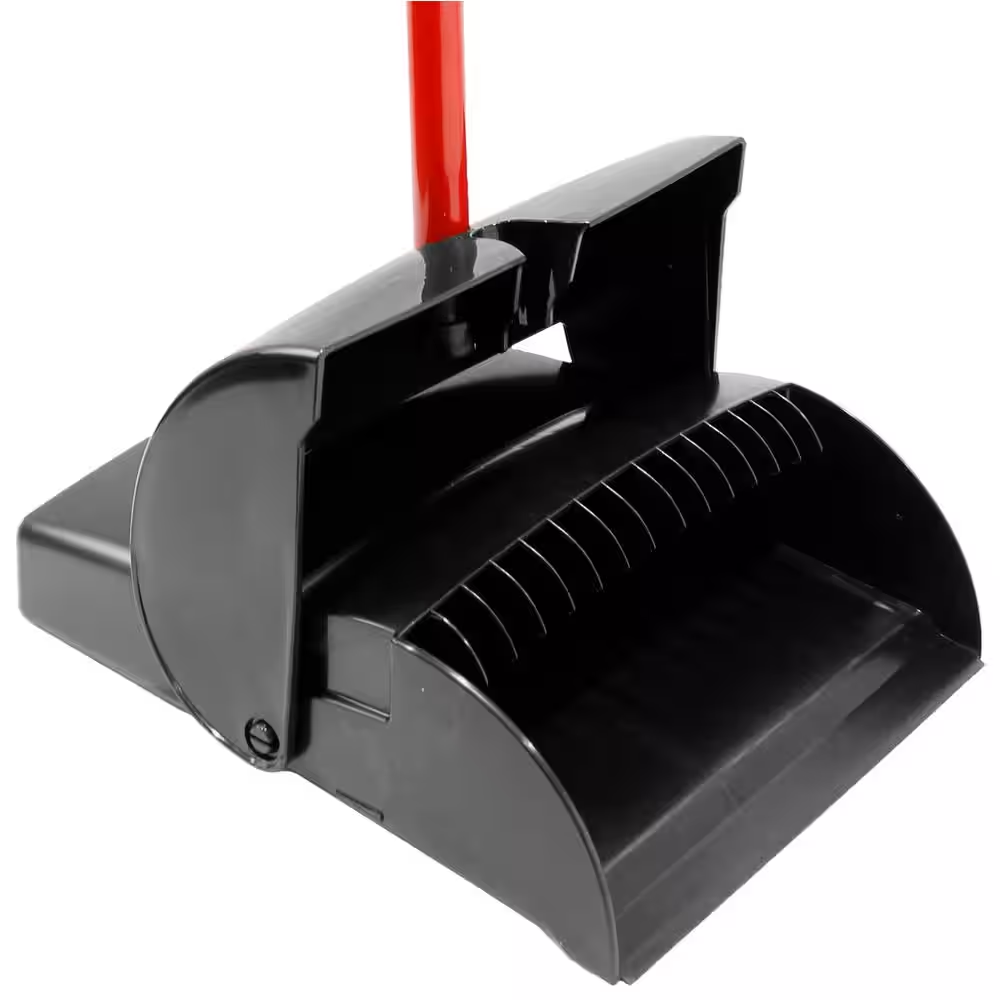 Lobby Dust Pan Dustpan with Handle Closed Lid Upright Stand Up Commercial Libman