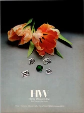 1983 • HARRY WINSTON INC print ad • 1980s RARE JEWELRY  ADV-46
