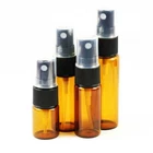 Amber Spray Glass Bottles for Perfume Essential Oil Refillable Spray Container