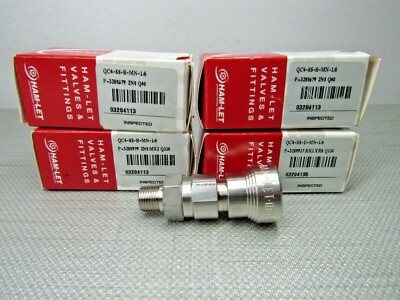 Ham-Let QC4SSBMN 1/8'' & QC4SSDMN 1/8'' Lot of 5