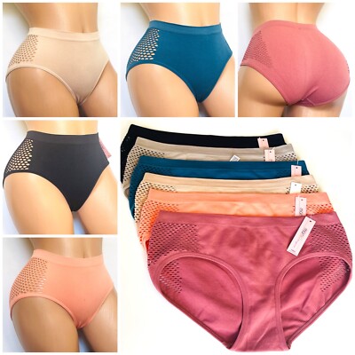 3/6 Boy Shorts Stretch Seamless Dance Exercise Booty Mini Panties Brief Spanky