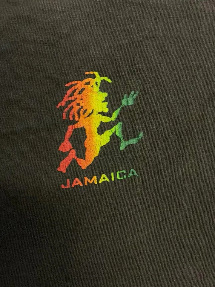 Camisa De Colección Años 90 Jamaica Rasta Hombre L Isla Rastafari Vacaciones Reggae Jah Turista * Foto 3 de 4