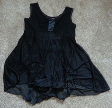 CAPEZIO Future Star girl's EUC sz 7/8 black sleeveless leotard w/skirt
