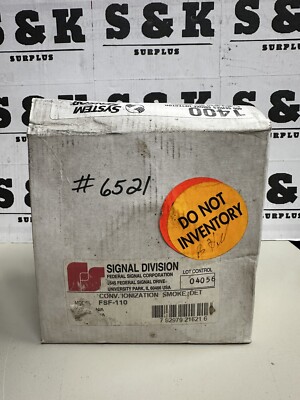 Federal Signal 1400 400 series smoke detector 2 Wire Direct Wire System Sensor