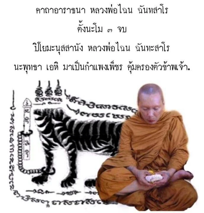 Pingente de talismã amuleto tailandês mágico sem cabeça tigre Saming Ying Yang Yant cobre - Imagem 3 de 4