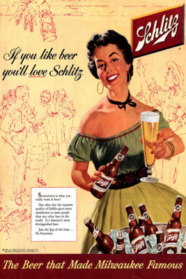 Schlitz Beer Vintage Advertising Beer And Wine Print Wall Art - POSTER 20''x30''