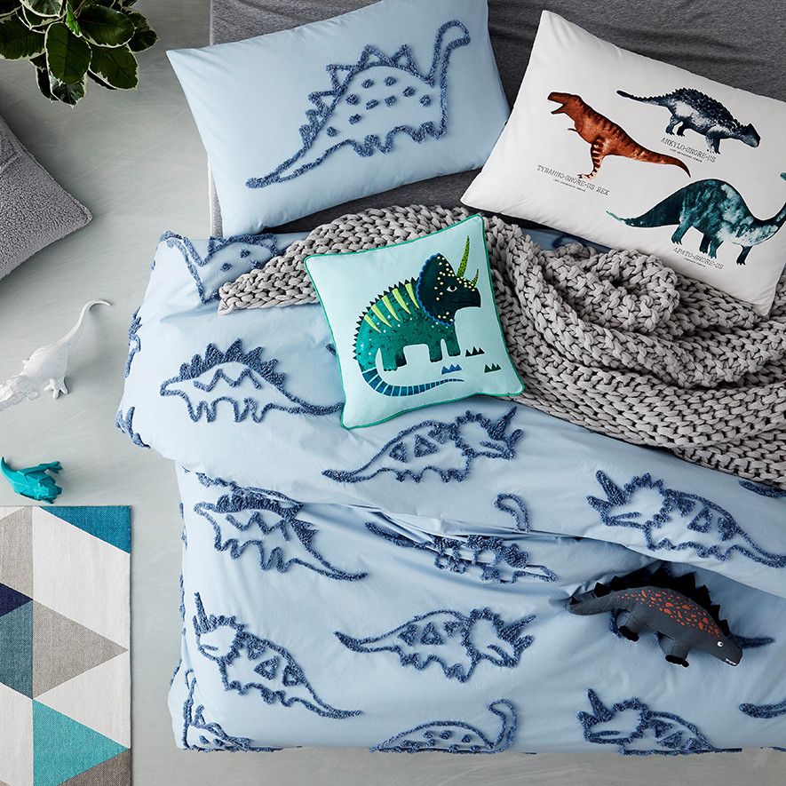 Teal Adairs Chenille Quilt Cover Renee Taylor Moroccan 100% Cotton