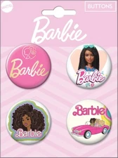 Ata-Boy 4-Piece Barbie Collectible Button Set