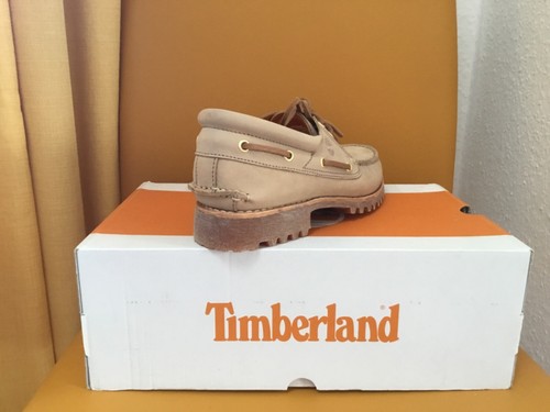 Timberland Authentic 3 Eye Classic Leather Shoes Moccasin Size: Selectable NIB - Picture 2 of 7