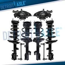 AWD Front Knuckles Struts w/ Spring Sway Bars for 2004-2007 Toyota Highlander