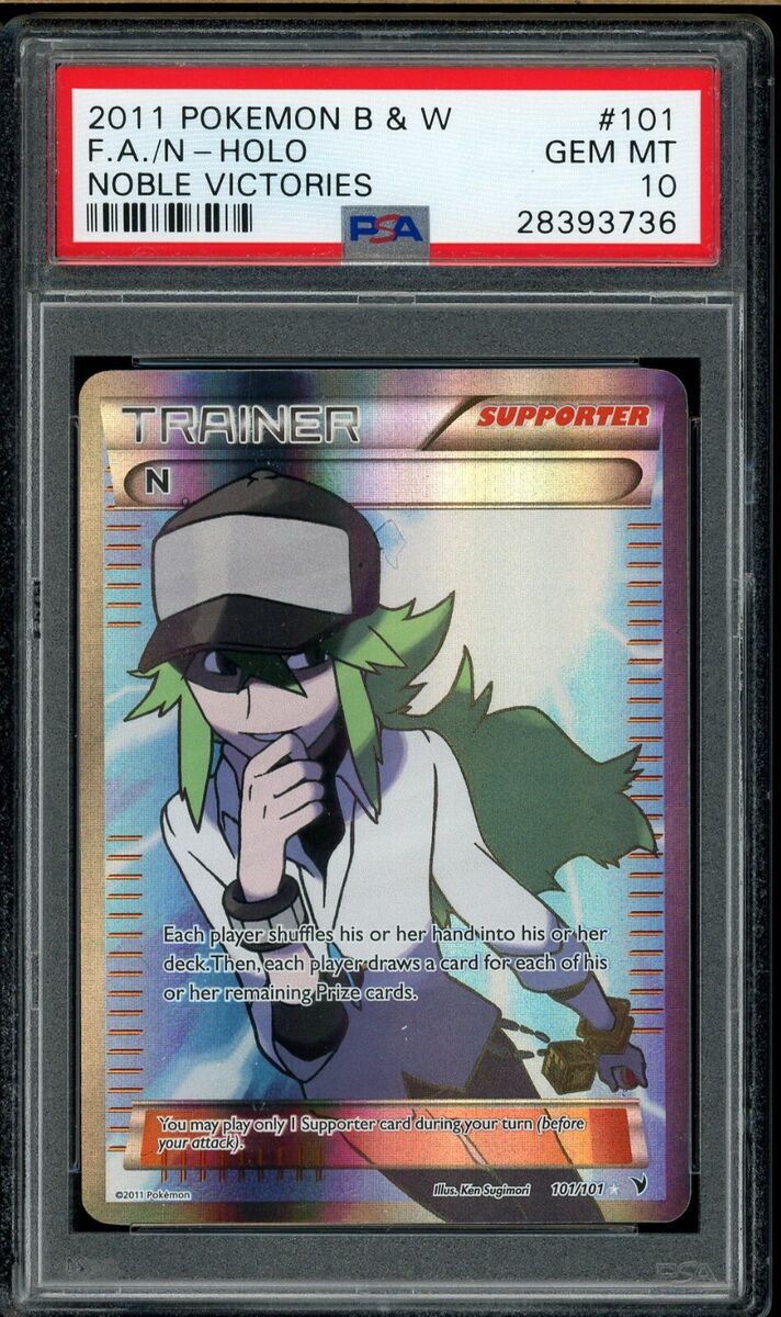 Pokemon PSA 10 N 101/101 Black & White Noble Victories Full Pokemon PSA 10 N 101/101 Black & White Noble Victories Full
