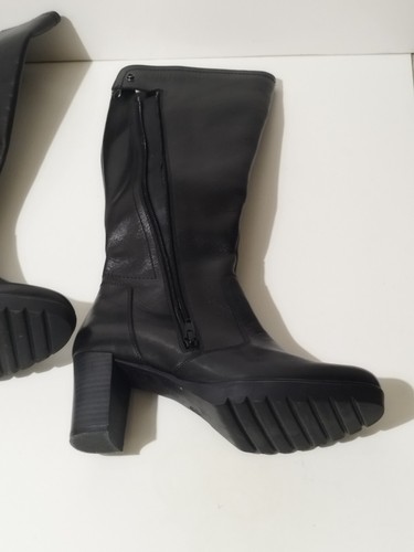 STIVALI DONNA NERO NUOVI SILVIA SOFT TG 37 ZIP E BOTTON DOWN TACCO CM 7 - Foto 6 di 8