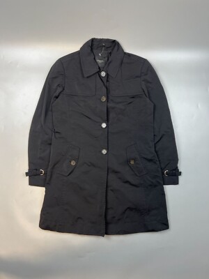 Women s Weekend Max Mara Single Breasted Trench Coat Size L (Y0702)