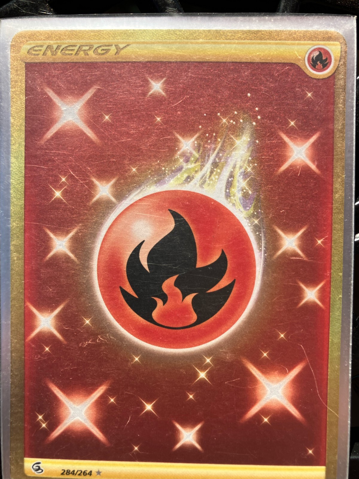 Fire Energy Holo Rare Pokemon 284/264