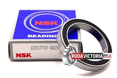 せあ NSK JAPAN 6807 VV BALL BEARING, RUBBER SEALED 6807DDU 6807-2RS