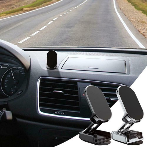 360° Rotation Magnetic Phone Holder Foldable Universal Car Mount Stand Dashboard - 第 9/13 張圖片