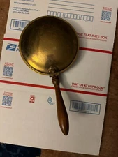 Vintage Coronet Brass Engraved Double Lions Lidded Silent Butler Crumb Catcher