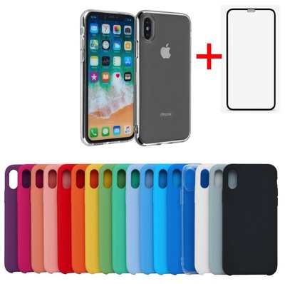 Handy Hülle Apple iPhone 5/6/7/8 S Plus XS SE XR 11 12 13 Pro Max Case Silikon