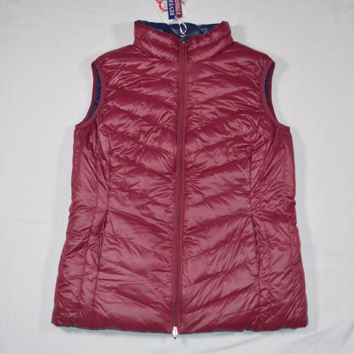 David Barry Duffa Reversible Down & Feather Gilet Navy/Burgundy BNWT Size UK 12 - Picture 11 of 20