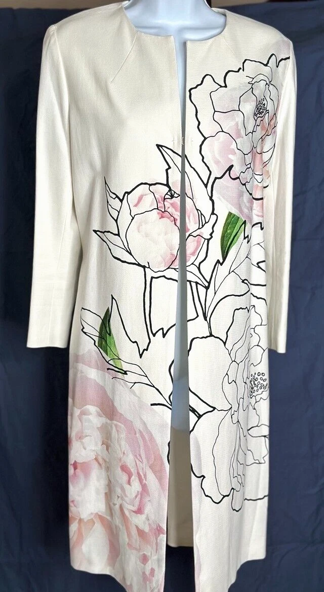 PAULE KA Designer Blazer Cappotto Off White Taglia FR 46 US 12 14 Made France Ret: $1895