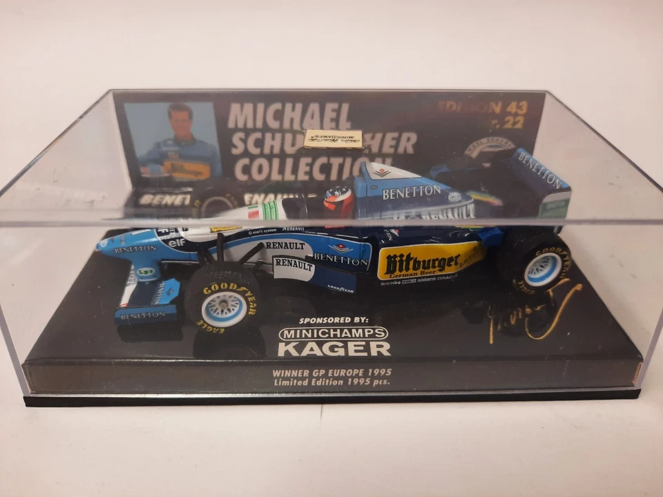 Minichamps Benetton B195 #1 M. Schumacher Europe 1995 1/43 MSC#22 510954316 - Immagine 4 di 4