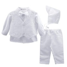 Baptism Outfits For Boys Baby Boy Outfits Christening Gifts White Suits With Dre