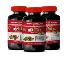 anti inflammatory - Organic Hemp Seed Oil 1400mg 3B - anti acne oils