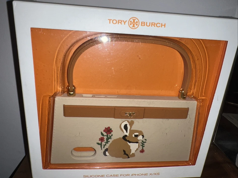 Новый Tory Burch кролика силиконовый телефон чехол IPHONE X/XS голая  - Изображение 2 из 3