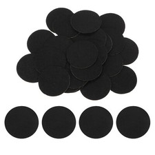 40Pcs Round Felt Circles, 45mm 1-3/4" Non-Woven Felt Fabric Sticker, Black