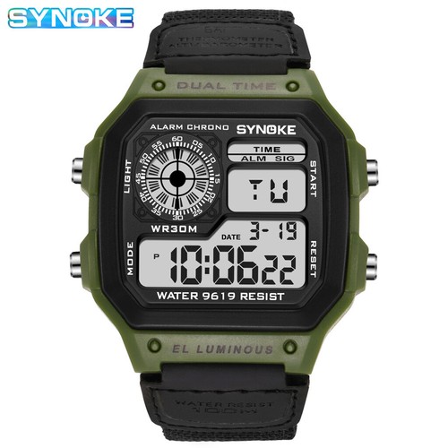 Waterproof Digital Sports Watch Military Tactical LED Backlight Wristwatch Men - Picture 5 of 19