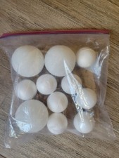 Set Of 11 Styrofoam Balls Ornaments 2" And 2 7/8" craft project