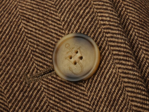 JW Anderson x Uniqlo Tweed Overcoat Mac Trench Womens Brown Size L - Picture 4 of 8