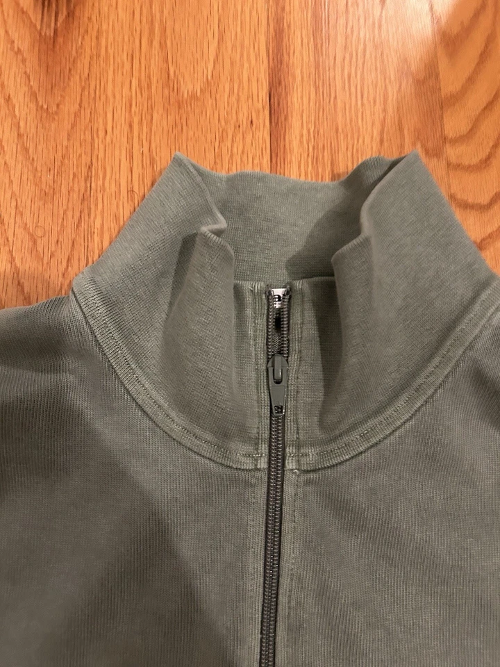 Sudadera de algodón con media cremallera talla M- Alexander Wang - verde Foto 2 de 4