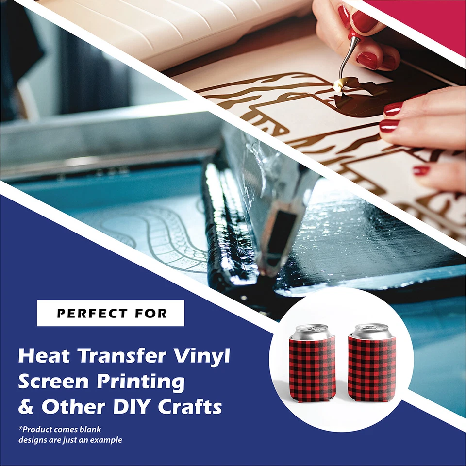 Venta al por mayor Enfriadores de latas de fondo personalizados, Enfriadores de latas en blanco a todo color Foto 2 de 3