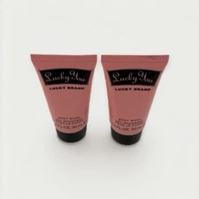 2 PACK Lucky You by Lucky Brand Body Wash Travel Size 1.7 fl oz x2 NWOB