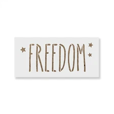 Starry Freedom Independence Stencil - Durable & Reusable Mylar Stencils