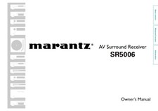 Marantz SR5006 Receiver Owners Instruction Manual 146 pages