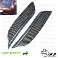 Genuine Carbon Fibre Eyelids Eyebrows for Nissan 350Z 02-09 Headlights Adhesive