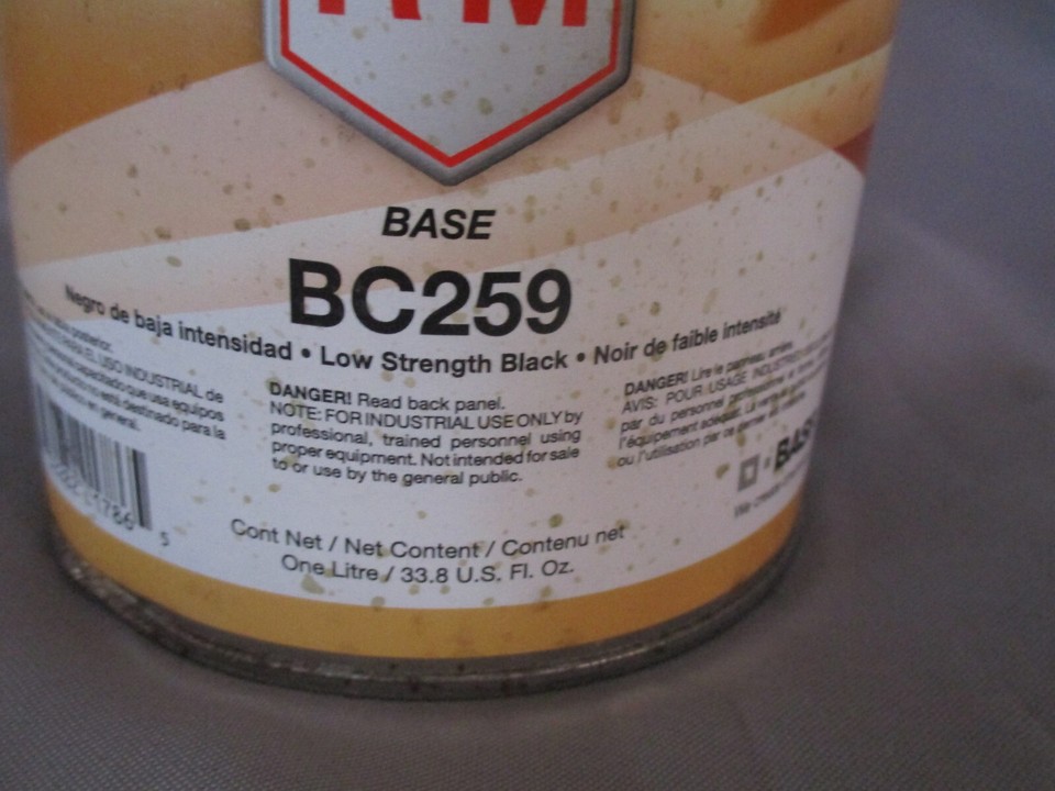 Diamont RM BASF BC259 Base Automotive Paint Low Strength Black NOS eBay