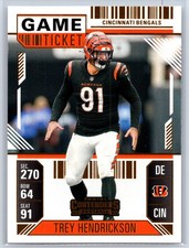 2024 Panini Contenders #19 Trey Hendrickson Game Ticket Gold